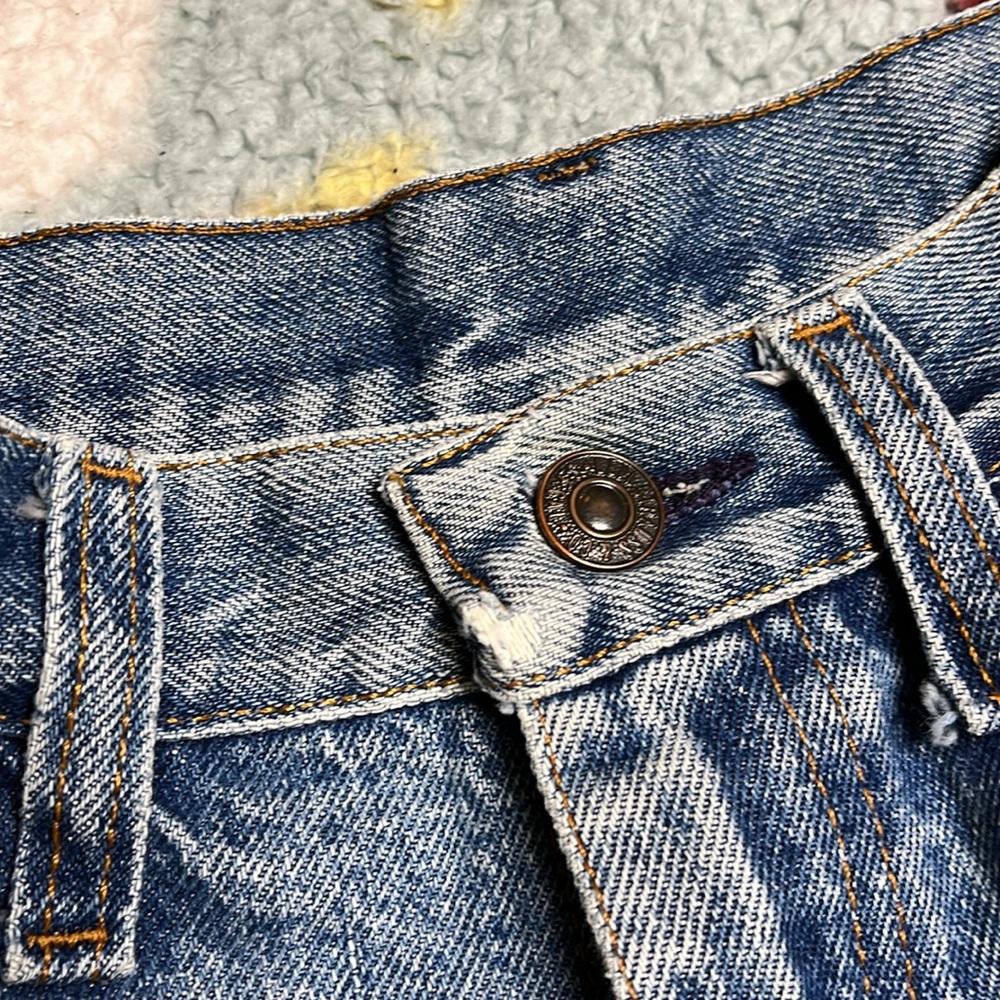 Levi’s vintage 80s orange tab cropped jeans 24” waist - Picture 8 of 13